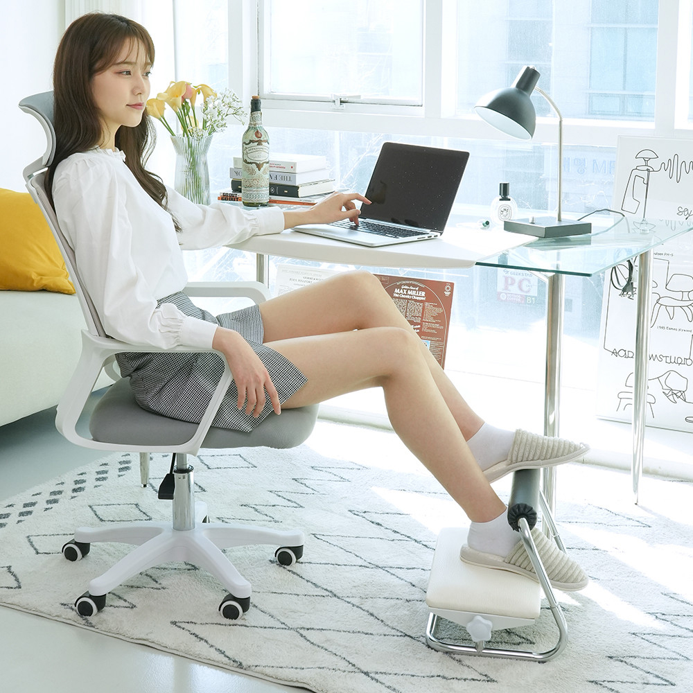 [다니카] 르메인 각도조절 다용도 책상 사무실 다리거치대 의자 2단 발받침대