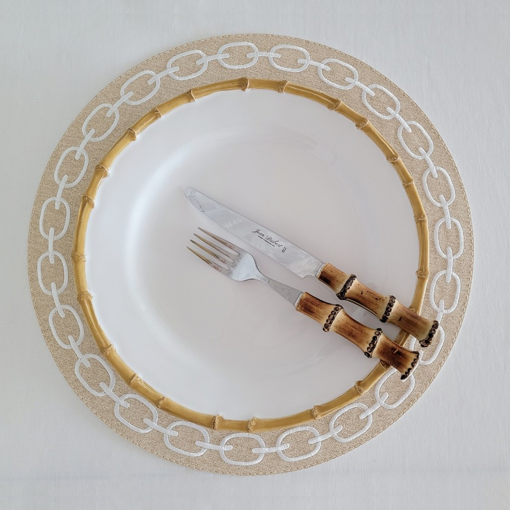 (디너접시 28cm) 줄리스카 클래식 뱀부 Juliska Classic Bamboo 디너접시 28cm KM01/34 이미지 7