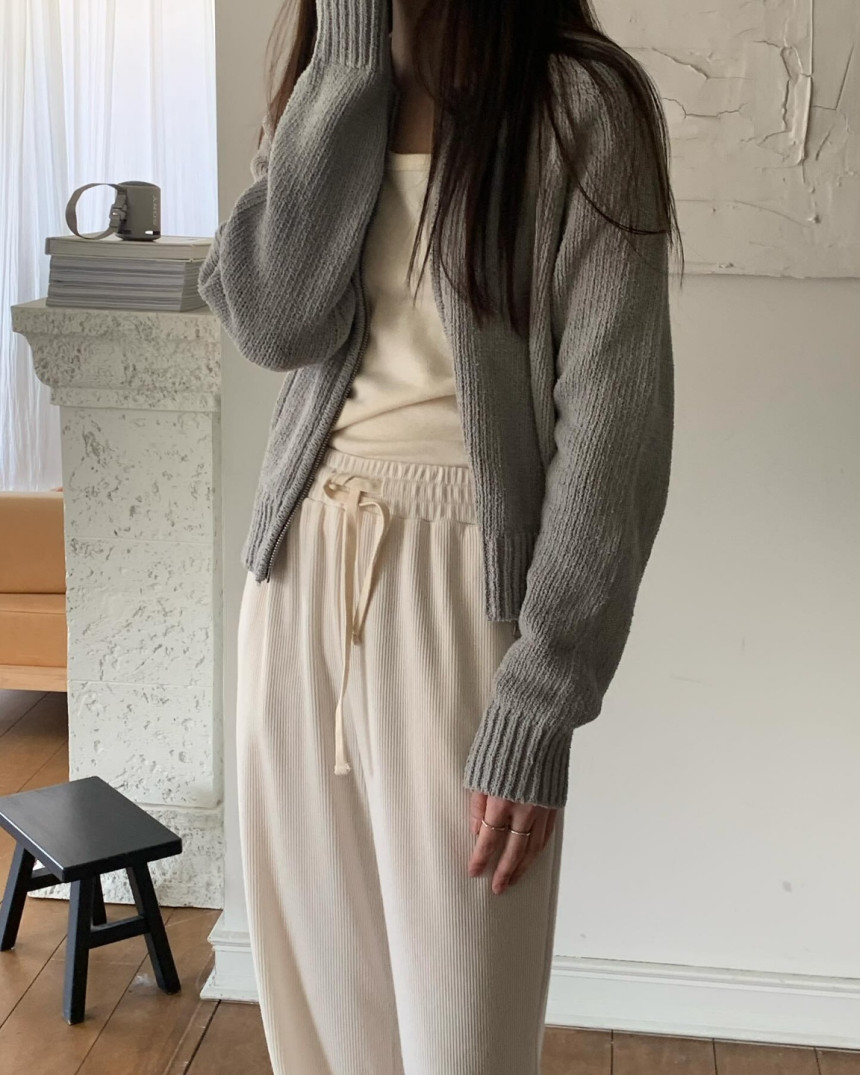[JINSIM] 재진행 진심 릴렉스 팬츠 밴딩 일자 스판 데일리 바지 (4color)블랙당일 상세 이미지 31