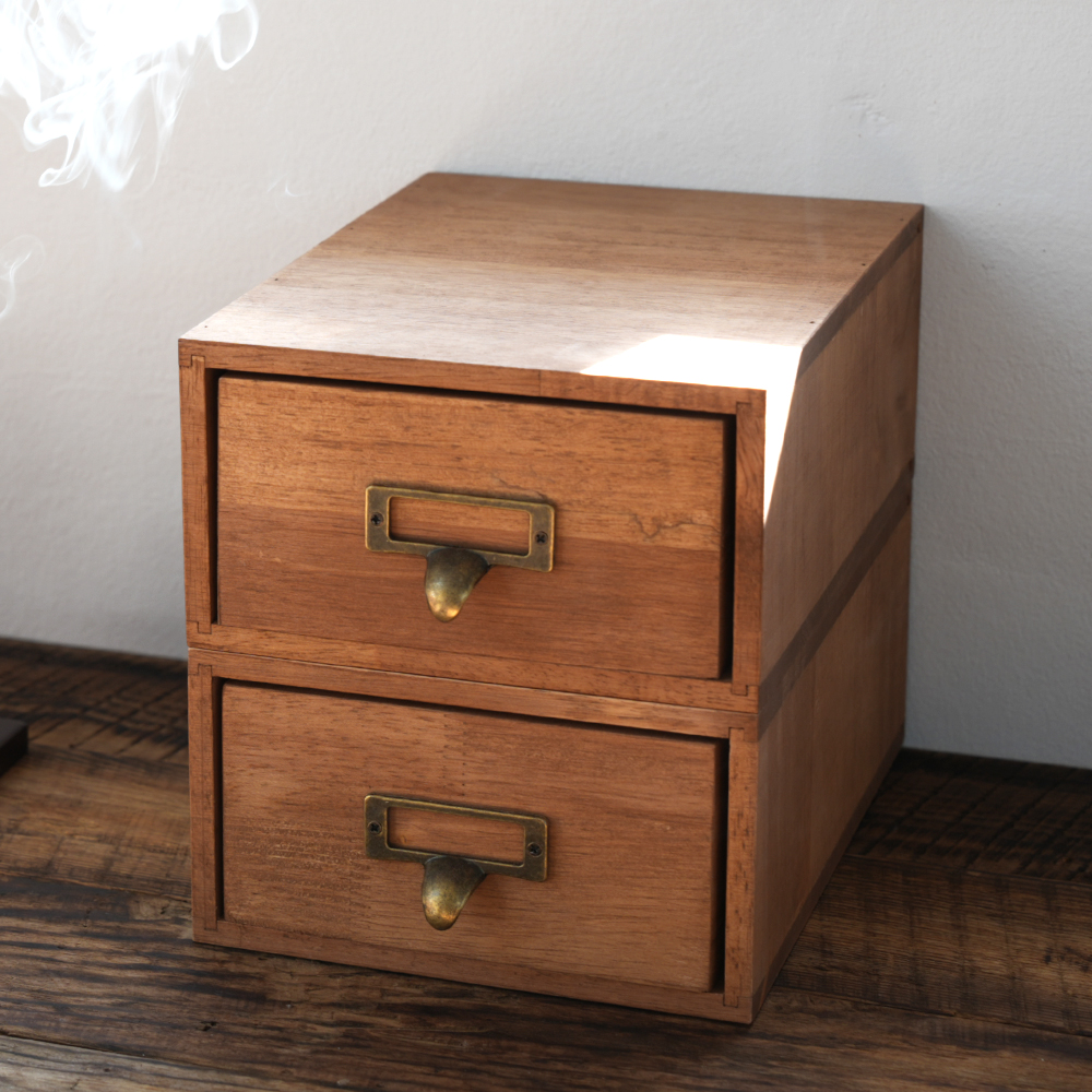 무디스워크 포터 원목 책상 1단 서랍함 미니서랍 데스크테리어 오거나이저 정리함 수납함 이미지 3