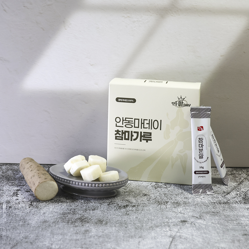 마가루 껍질 벗긴 안동 참마가루 스틱형 10g 50포 (500g) 이미지 4