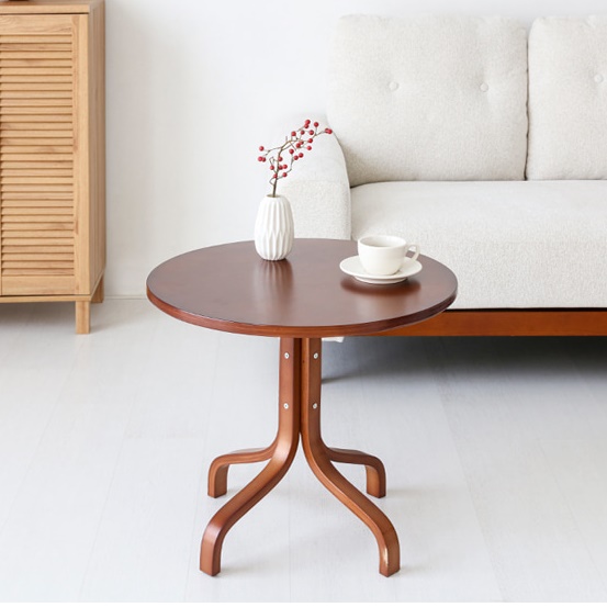엔틱 미니 원형 테이블 미용실 티 테이블 높은 사이드 테이블