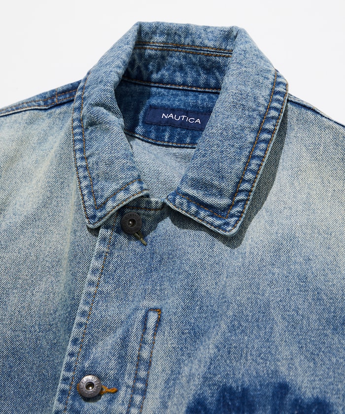 노티카 청자켓 크러쉬드 데님 블루종 재킷 Crushed Denim NAUTICA - 상세 이미지 4