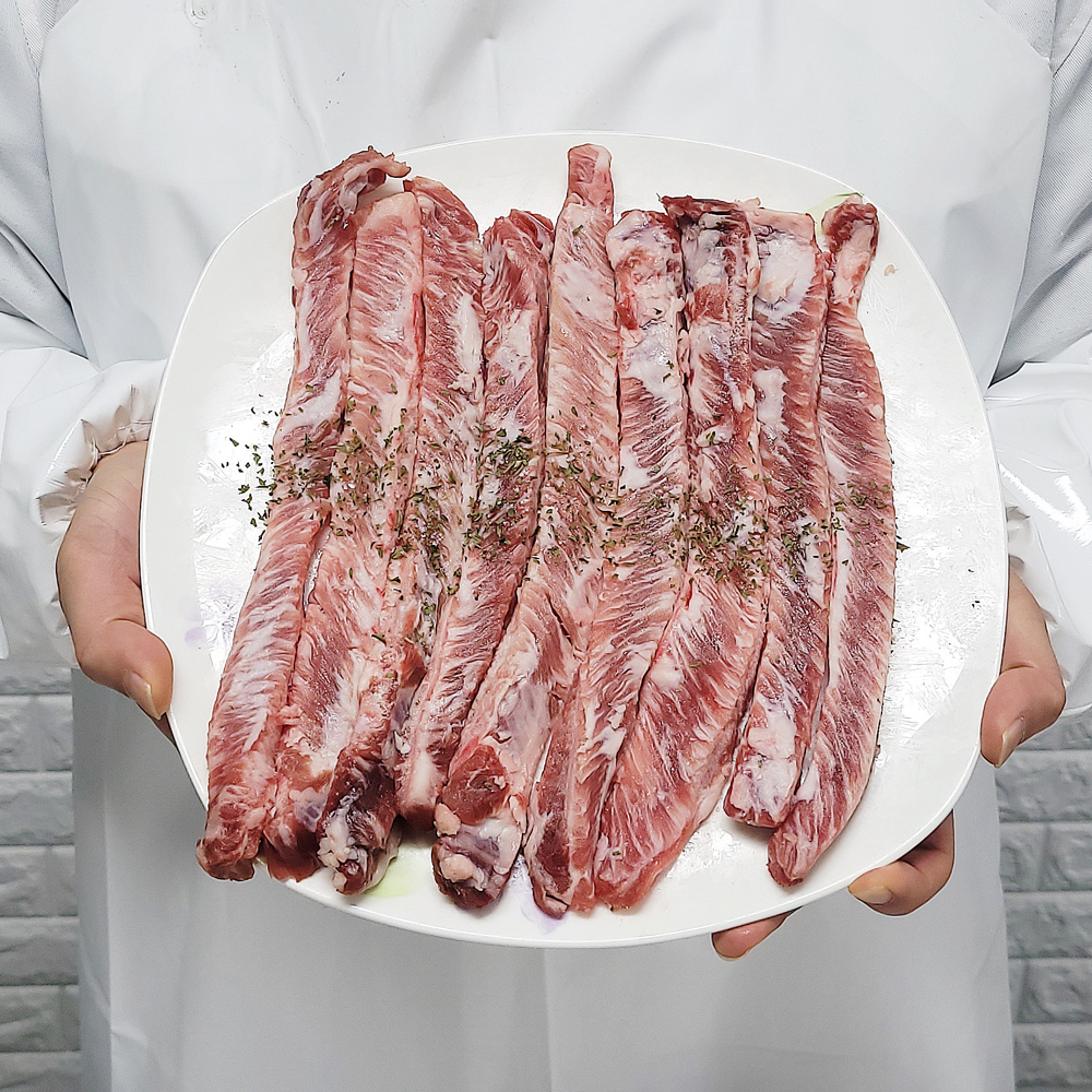 이베리코 돼지고기 갈비살 200g 늑간살 캠핑 캠핑고기 - 메인 이미지
