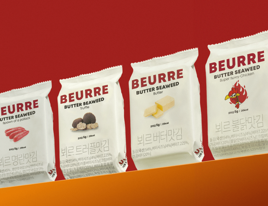 뵈르김 선물형 27입 (타코 버터 명란 트러플 불닭) 맥주안주 명란김 곱창김
