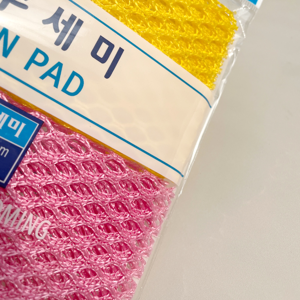 국산 그물 망사 수세미 거품 잘나는 수세미 가정용 업소용 캠핑장 2P - 상세 이미지 3