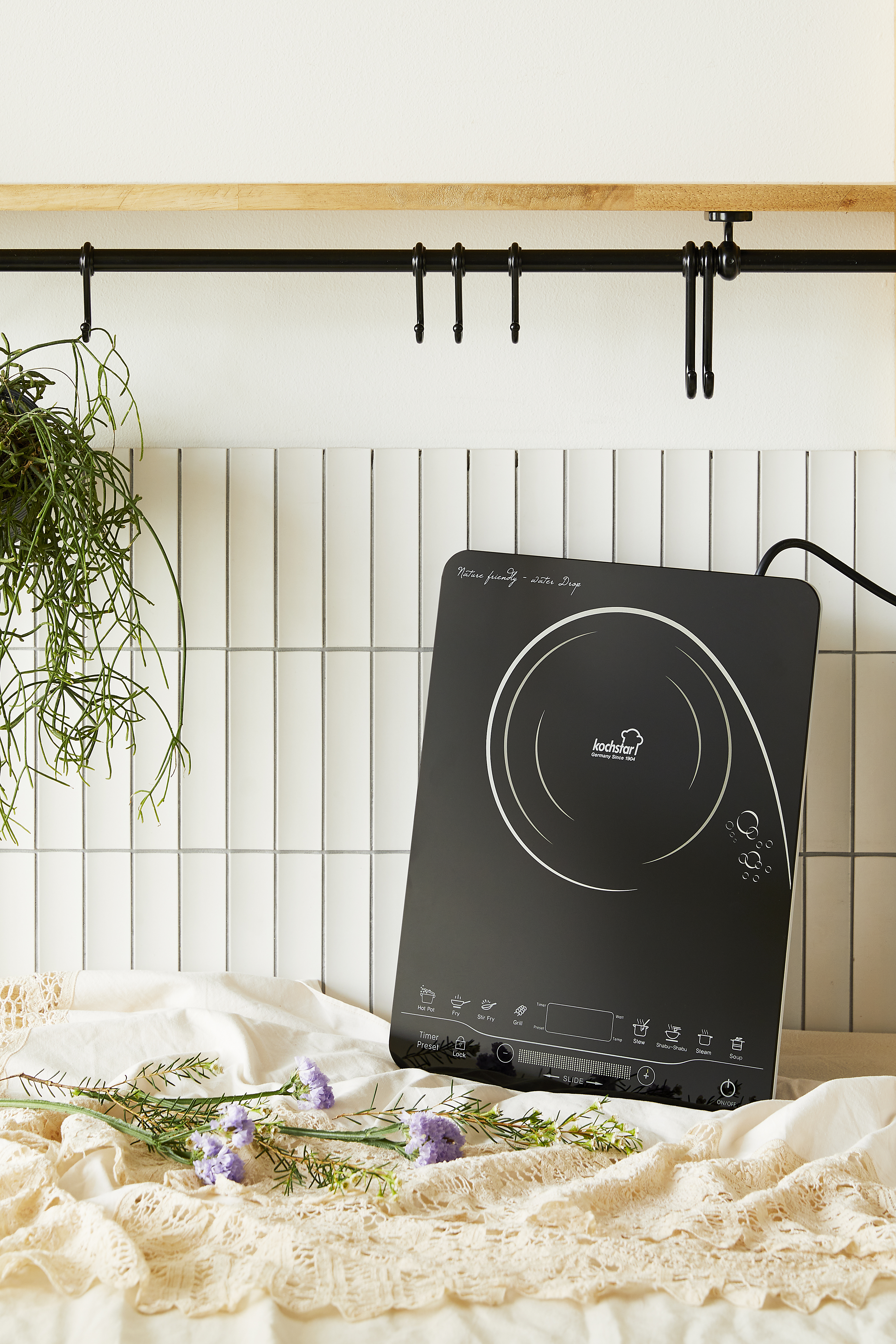 콕스타 휴대용 미니 1구 인덕션 전기레인지 KSEID-1000