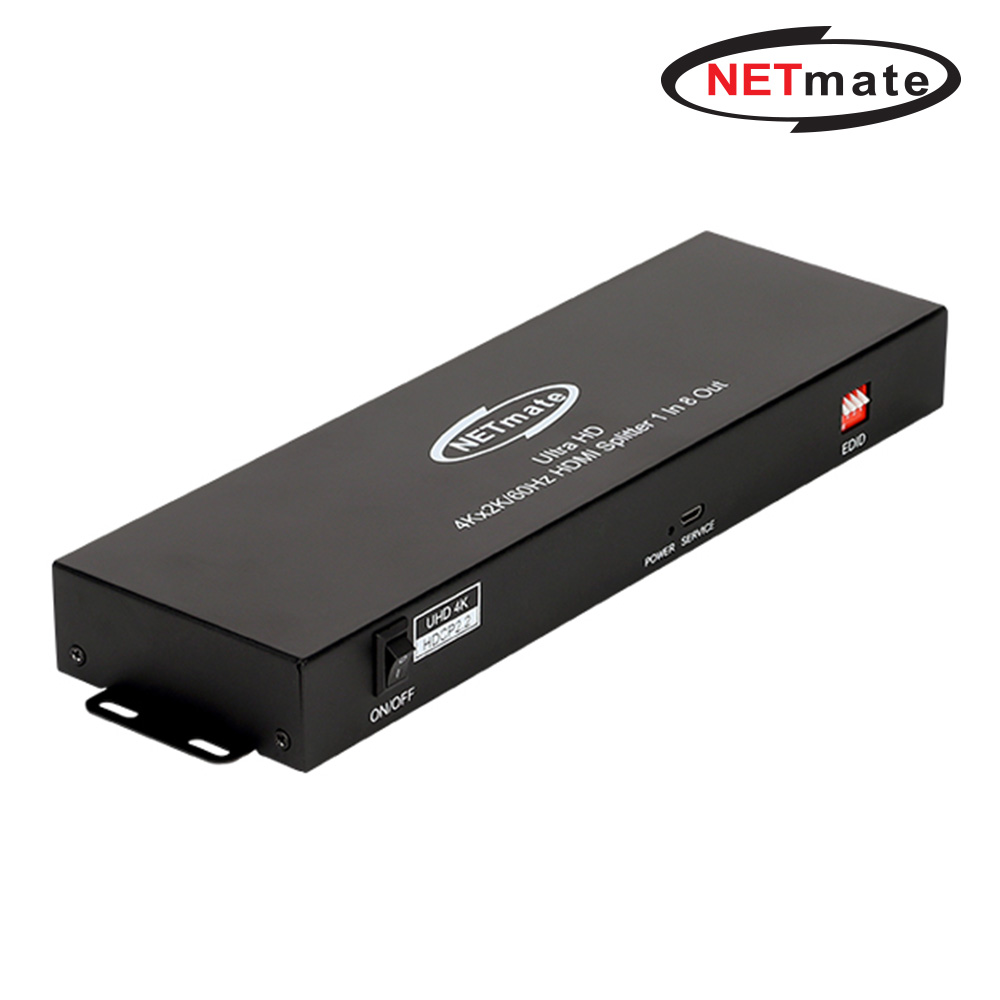 강원전자 넷메이트 4K 60Hz HDMI 2.0 1:8 분배기 NM-CTP05