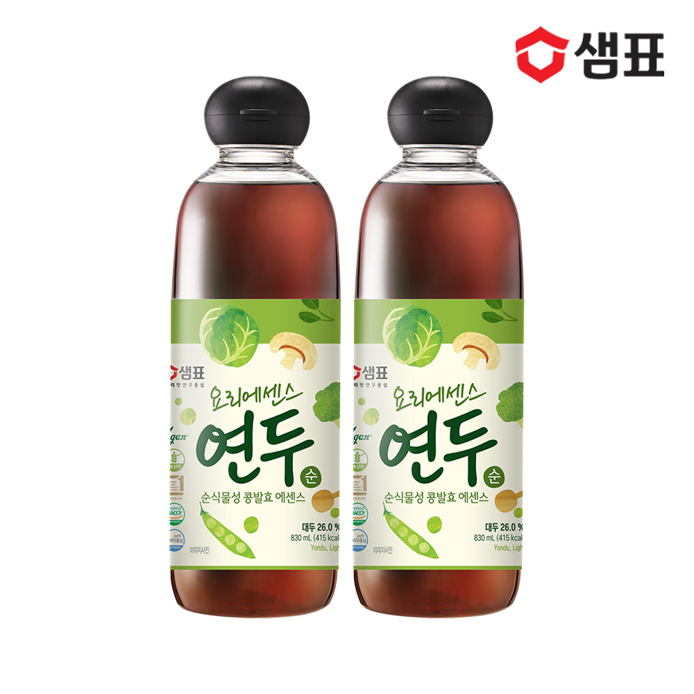샘표 요리에센스 연두 순 830ml 2개 /조미료/양념/육수 - 상품 이미지