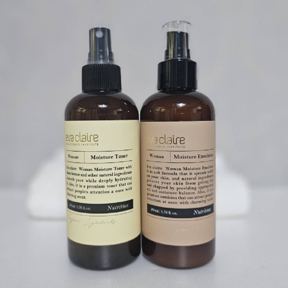 에바끌레르 히알루론 여성 우먼 모이스처 스킨 토너 200ml+로션 에멀젼 200ml - 상세 이미지 2