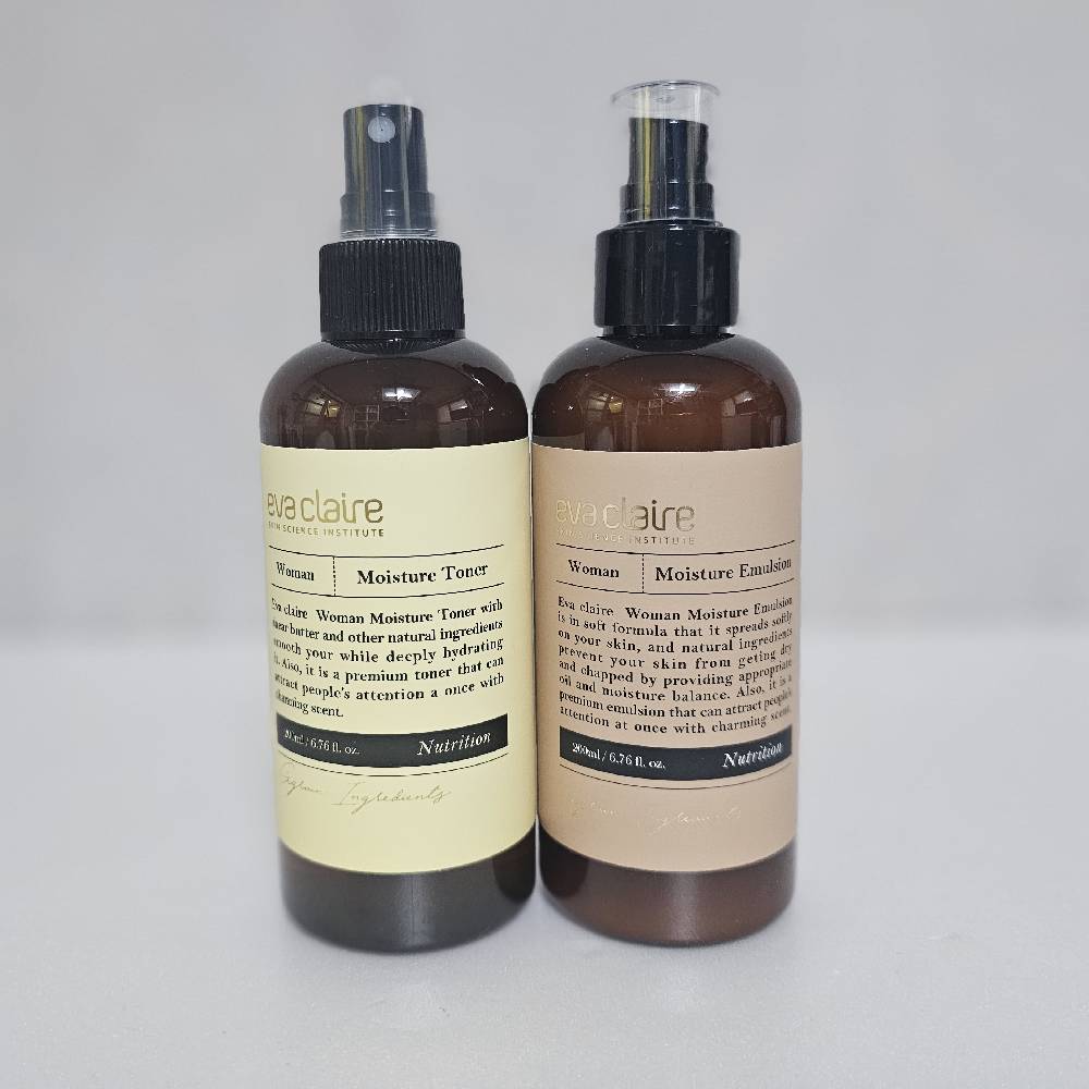 에바끌레르 히알루론 여성 우먼 모이스처 스킨 토너 200ml+로션 에멀젼 200ml - 상세 이미지 4