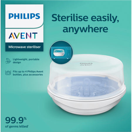 [해외]필립스 Philips 아벤트 젖병 안티세균기 전자레인지용 살균기 1개