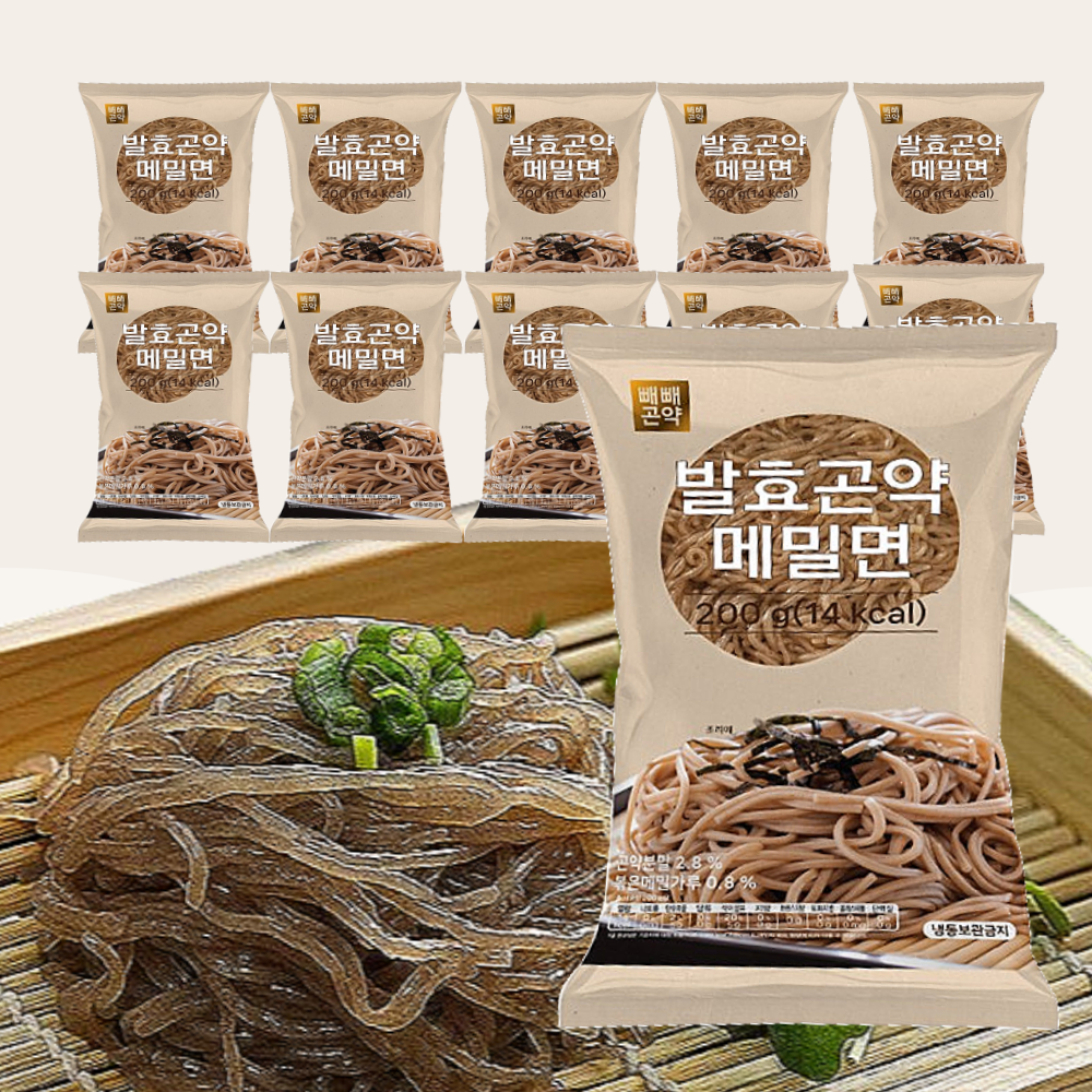 빼빼곤약 곤약메밀소바, 저칼로리 메밀면, 다이어트 메밀면, 글루텐프리 면, 곤약면 추천
