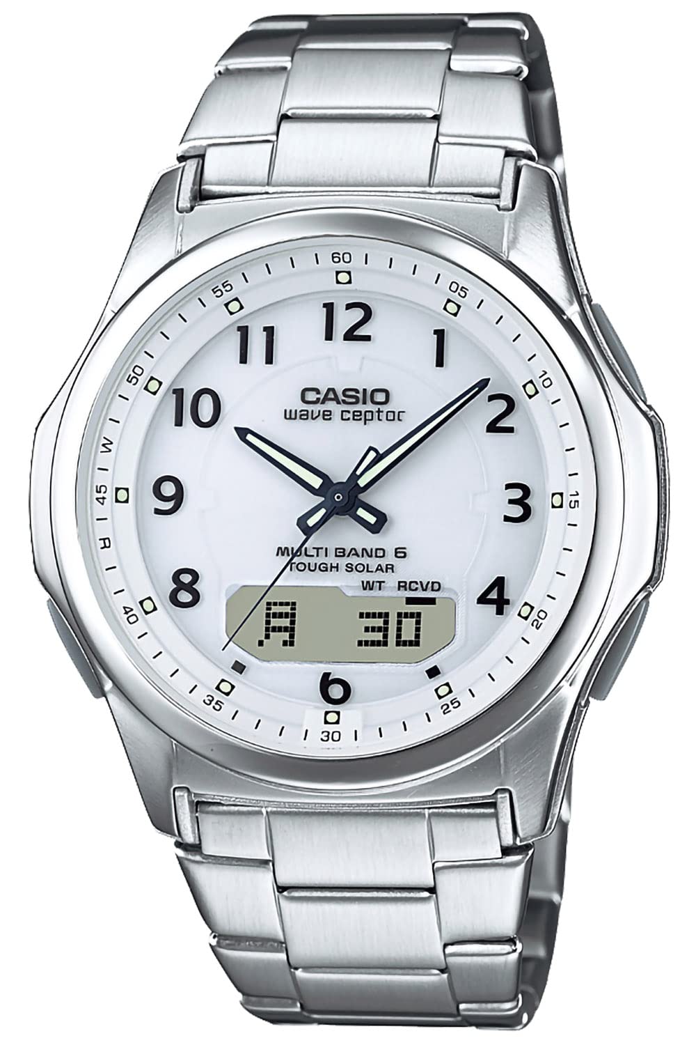 카시오 CASIO 웨이브 셉터 손목 시계 솔라 일본제 WVA-M630D-7AJF - 메인 이미지