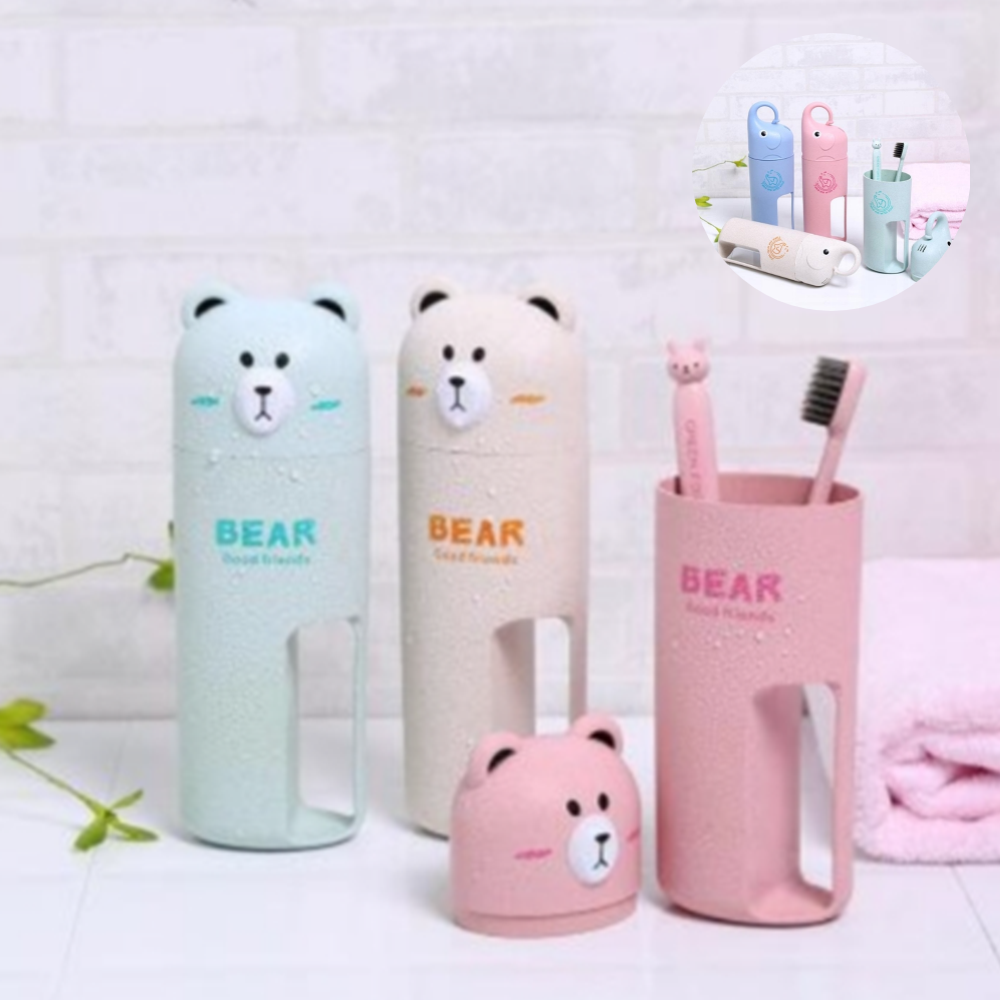 양치통 유치원 칫솔통 어린이집 칫솔케이스 휴대용 보관함 - 상품 이미지