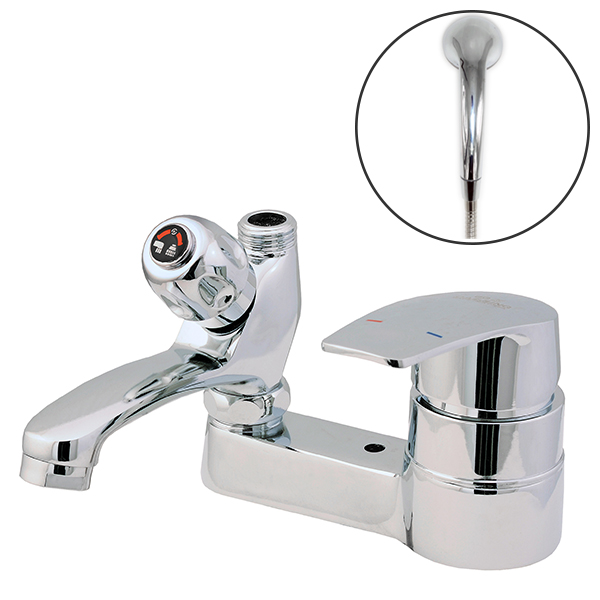 비욘드퍼니싱 투홀 세면대 수전 샤워기 겸용 국내생산 KC인증 MWL500