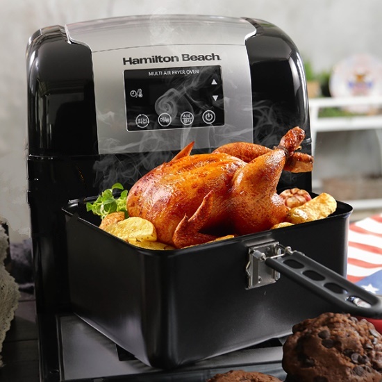 대형 에어프라이어 군고구마 9.5L 통돌이 에어프라이어 생선 고구마