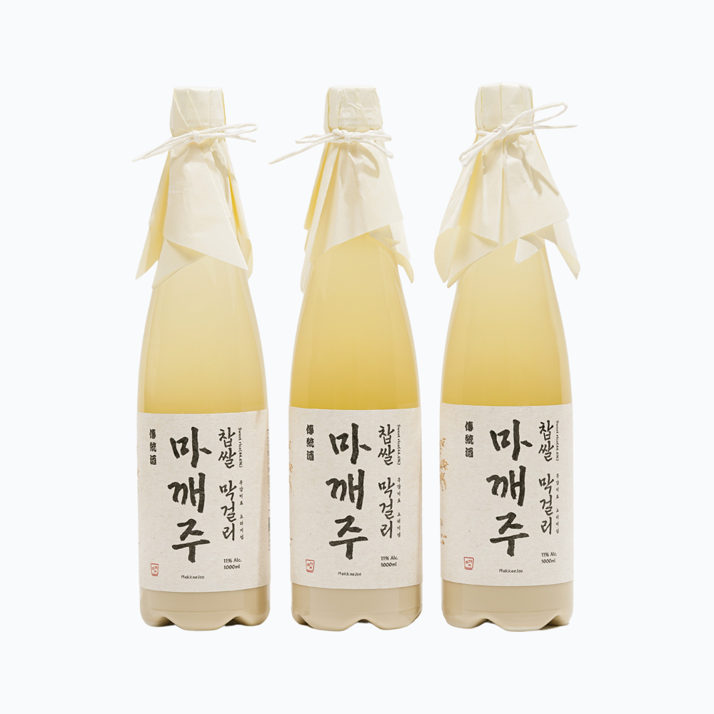 마깨주 찹쌀막걸리 11도 1000ml 3병 세트