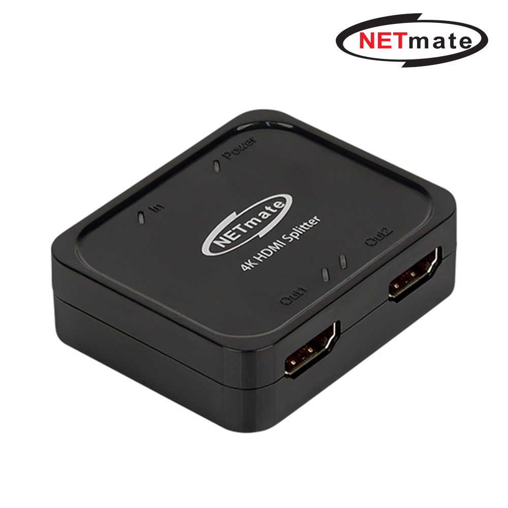 강원전자 넷메이트 4K 60Hz HDMI 2.0 1:2 분배기 NM-CTP02
