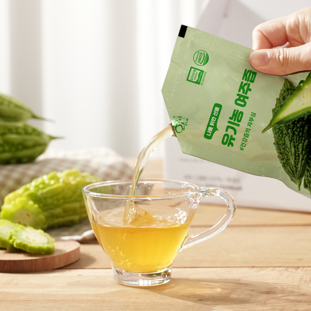 유기농 생 여주즙 100ml 30포 진액 엑기스 - 상세 이미지 2