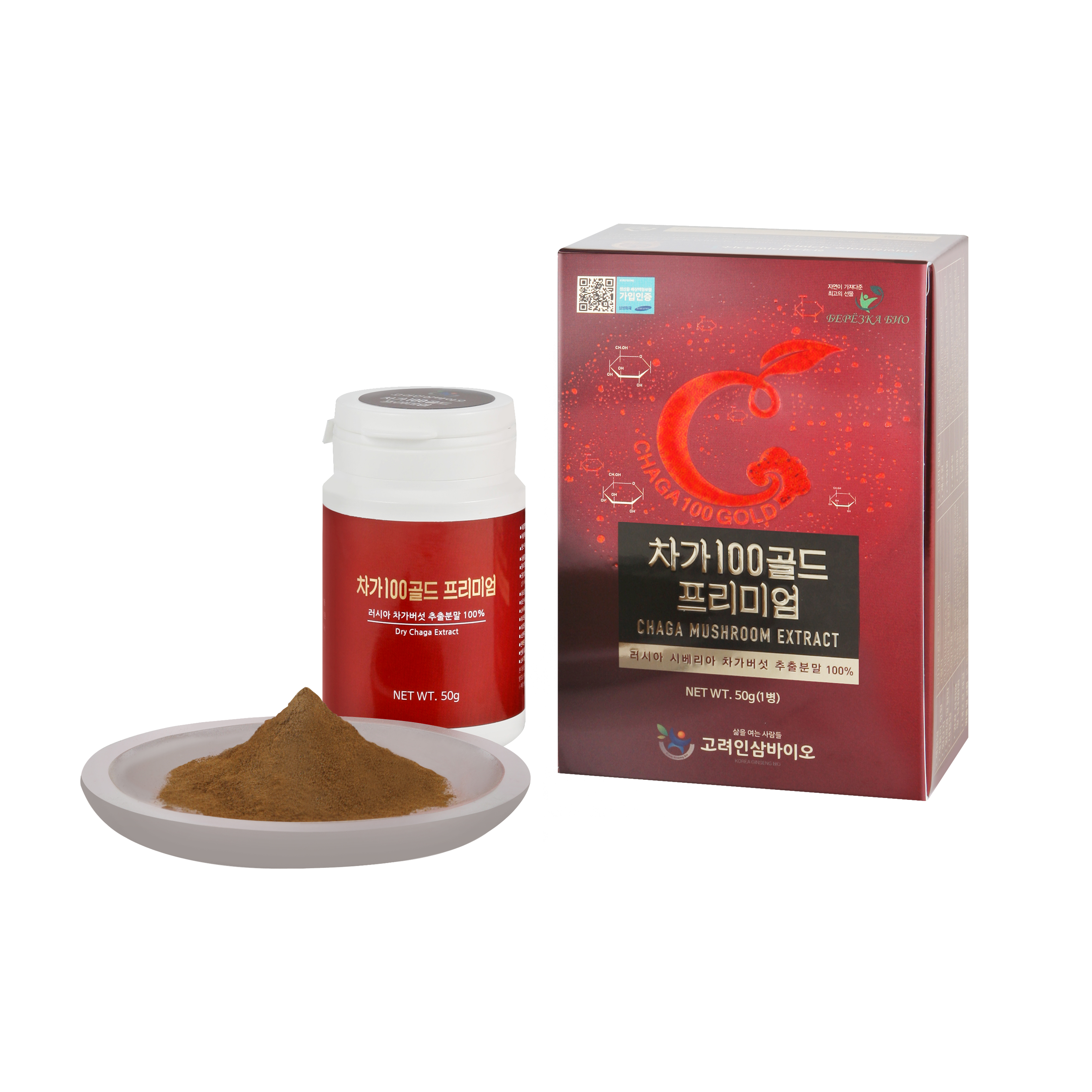 러시아 차가버섯 추출분말 차가100골드 프리미엄 50g - 상세 이미지 4