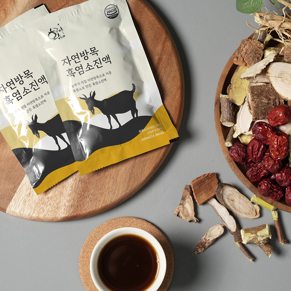 황금이네 자연방목 흑염소진액 엑기스 흑염소즙 100ml 150포(한마리) - 상세 이미지 2