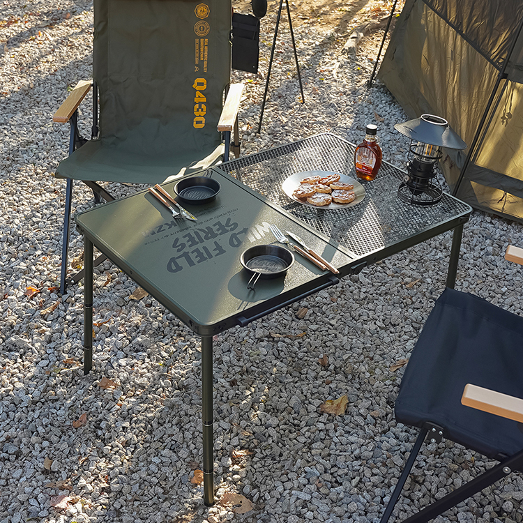 와일드 필드 2폴딩 캠핑테이블 접이식 높이조절 좌식 경량 테이블 IGT 무한연결 가능