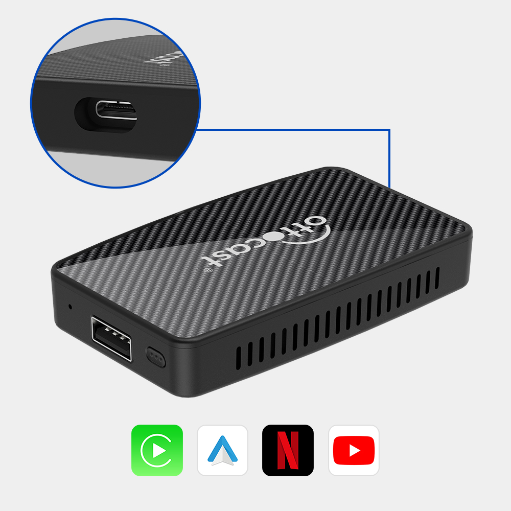오토캐스트 Play2Video Pro 유튜브 및 넷플릭스 가능 무선 안드로이드 오토 앤 애플 카플레이 올인원 어댑터 이미지 8