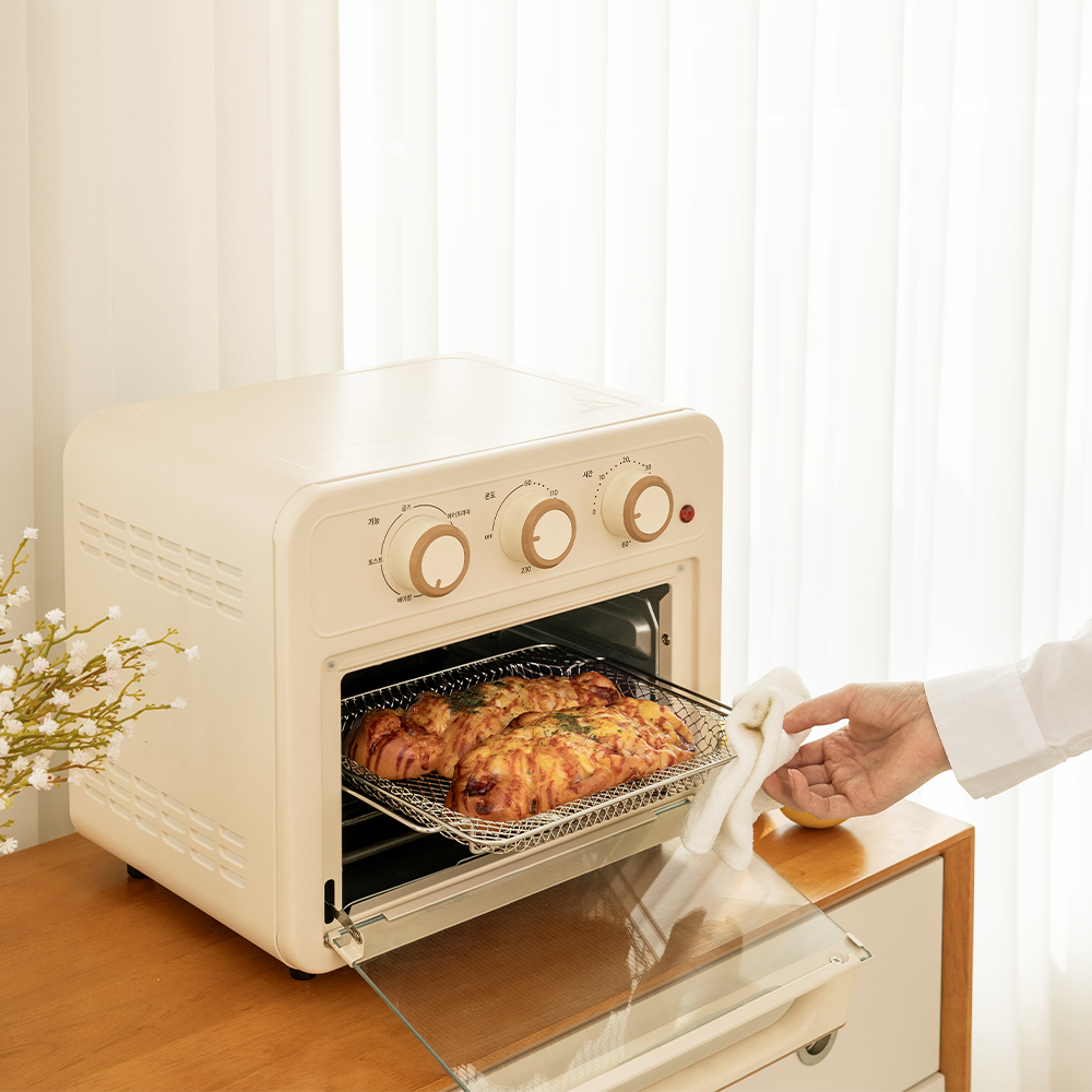 리큅 미니 가정용 소형 에어프라이어 오븐 12L LAF-MO1208