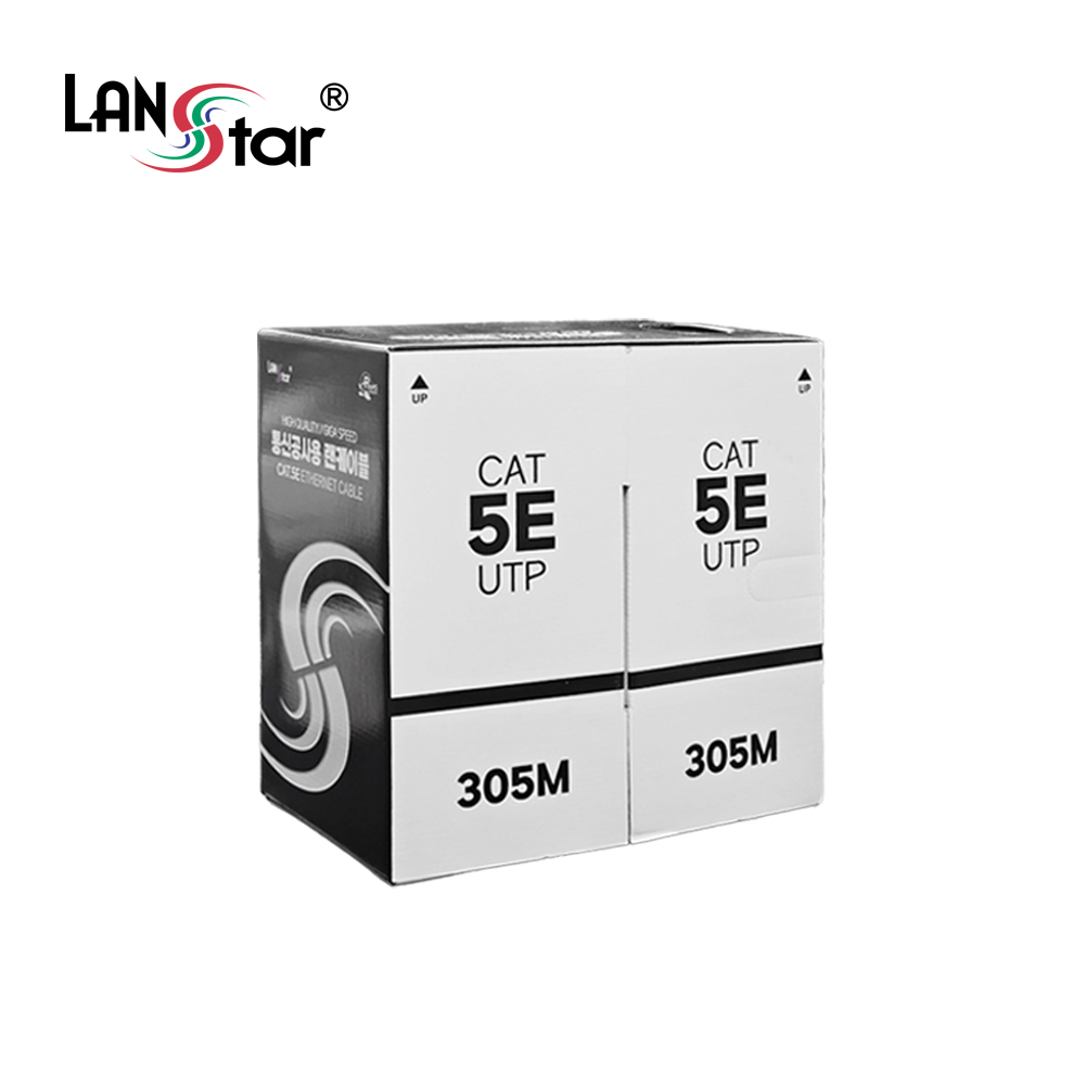 랜스타 UTP CAT5E 단선 24AWG 305M 랜케이블 5종 (LS-C5U305BK) - 상세 이미지 2