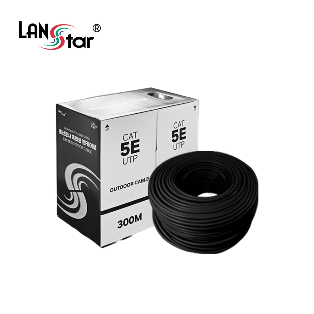 랜스타 옥외 UTP CAT5E HDPE 24AWG 300M 랜케이블 LS-C5OD300