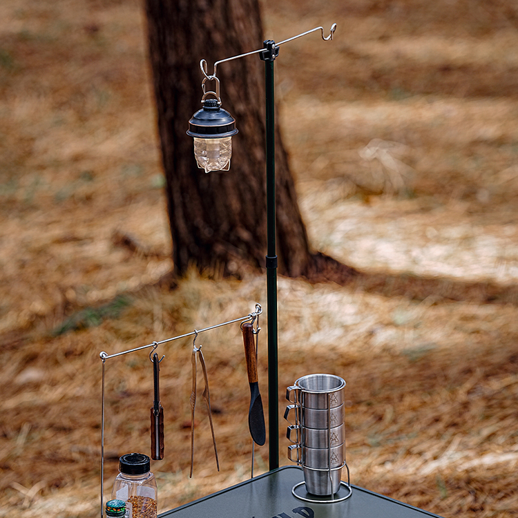 와일드필드 캐비닛 키친테이블 접이식 캠핑테이블 높이조절 랜턴걸이 수납함 - 상세 이미지 5