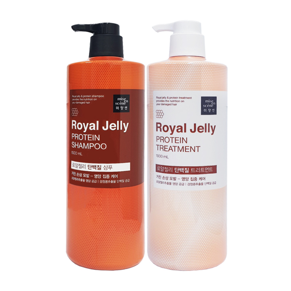 미쟝센 로얄젤리 단백질 샴푸 1000ml + 트리트먼트 1000ml : 바이포유닷컴