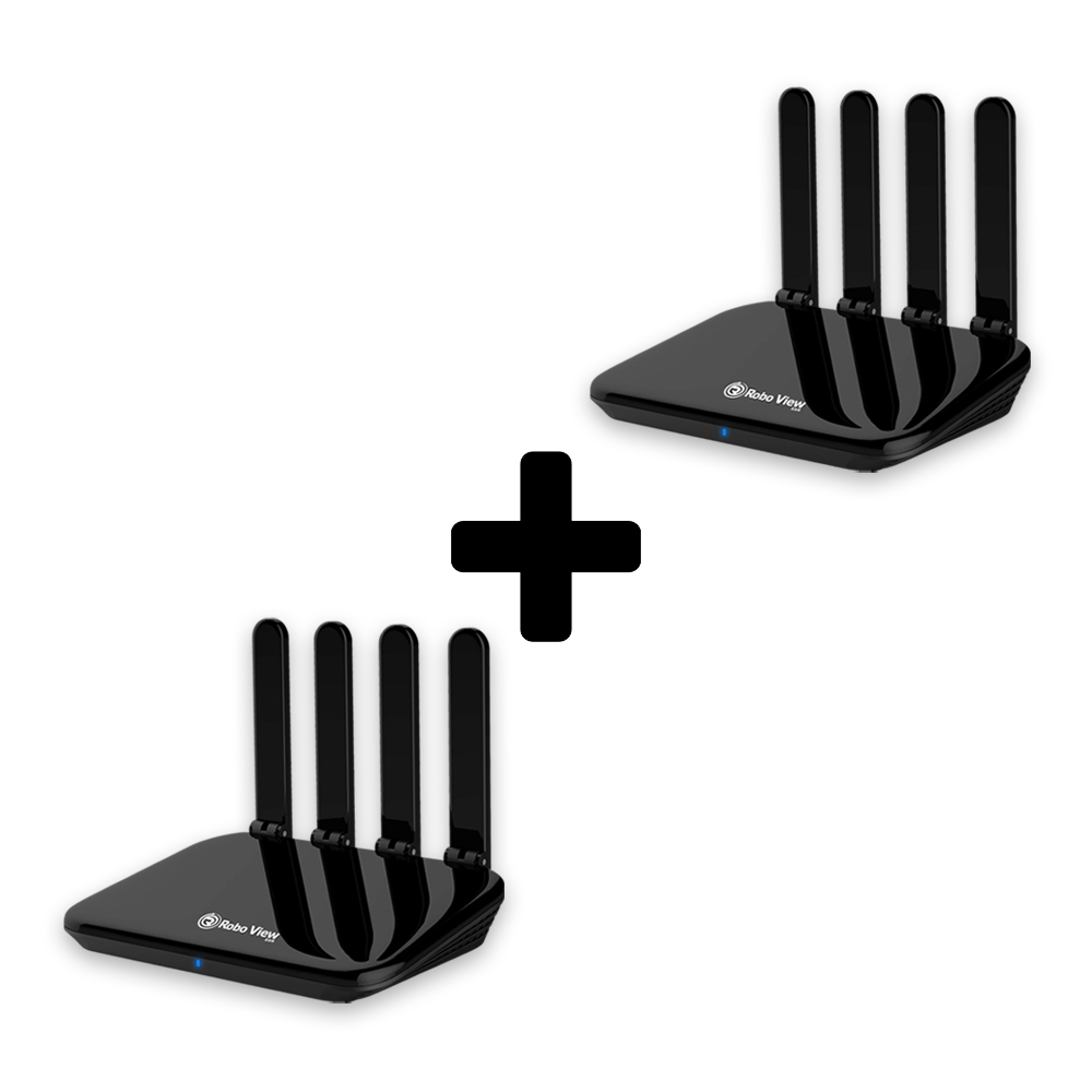 글로벌아이넷 로보뷰 4G LTE 라우터 2세트 국내전용 유심 공유기 카라반 이동형 - 메인 이미지
