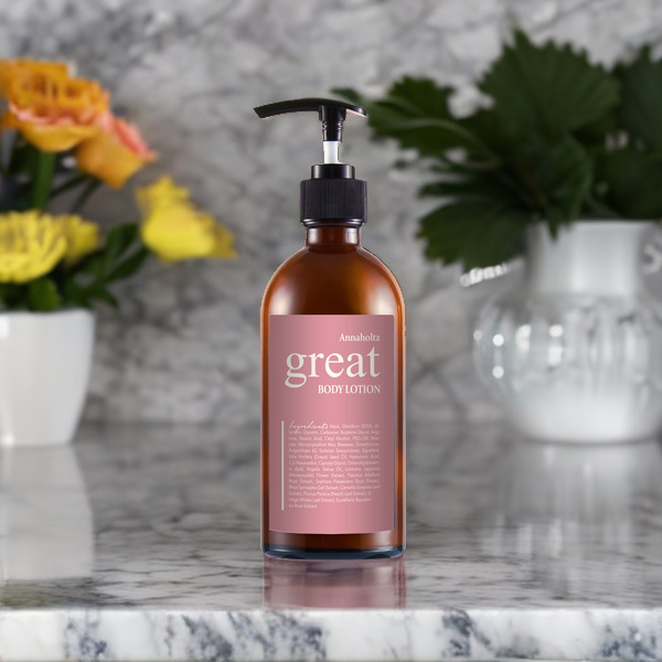 안나홀츠 그레잇 바디로션 바디워시 2종 세트 1000ml 고보습 약산성 대용량 밀크 바디클렌져 샤워젤 천연 자몽향 이미지 3