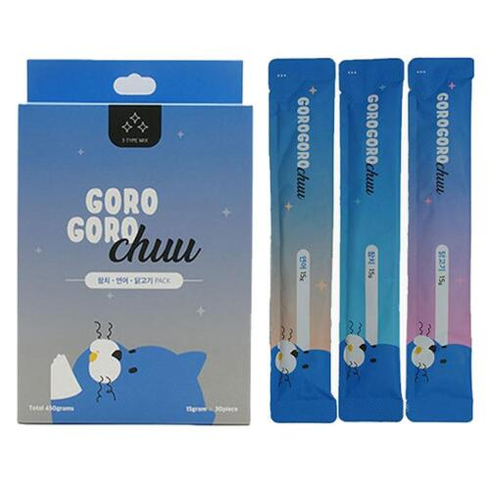 고로고로 츄 15g X 30P 고양이 츄르 스틱 간식 믹스, 450g, 1개 - 메인 이미지