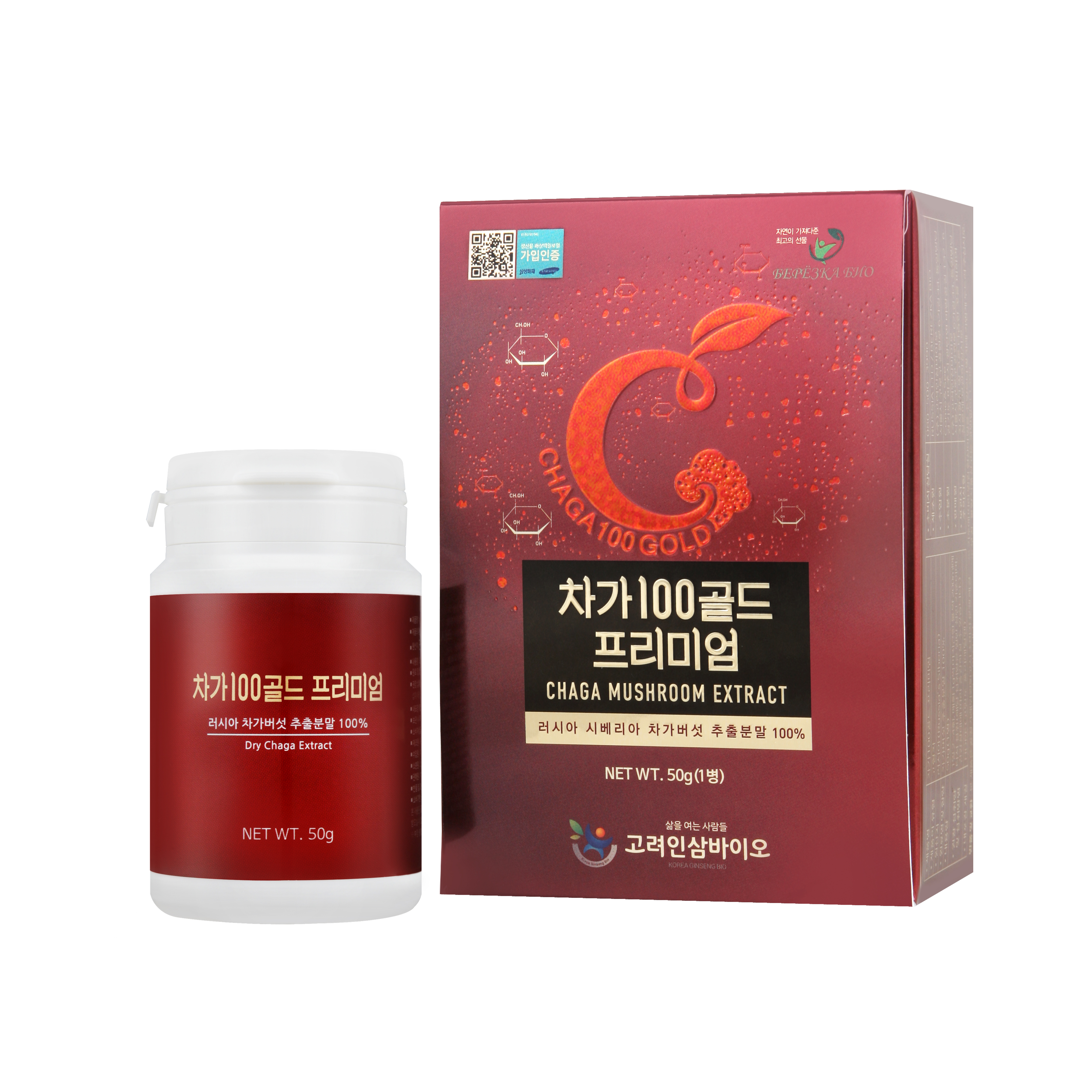 러시아 차가버섯 추출분말 차가100골드 프리미엄 50g - 상세 이미지 3