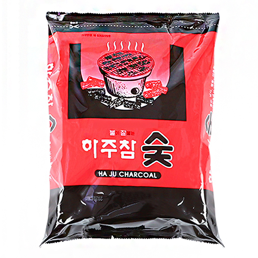 꾸버스 하주 참숯 700g 봉지 숯 캠핑 직화 숯불 바베큐 구이 요리