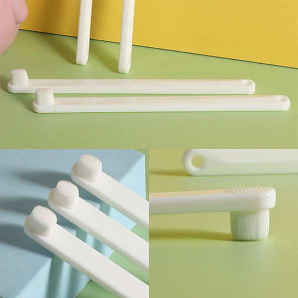 애견 칫솔 일반형 화이트 강아지 고양이 반려동물 미세모 양치 이빨 닦기 입냄새 치석 제거