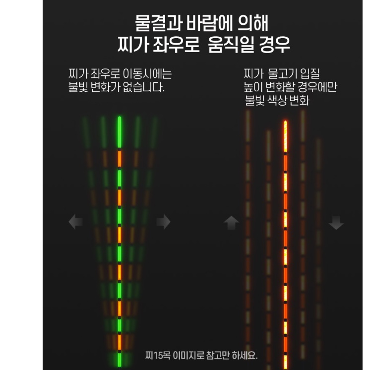 민물 전자장찌 led전자찌 변색찌 저부력 전자찌 탑 이미지 7