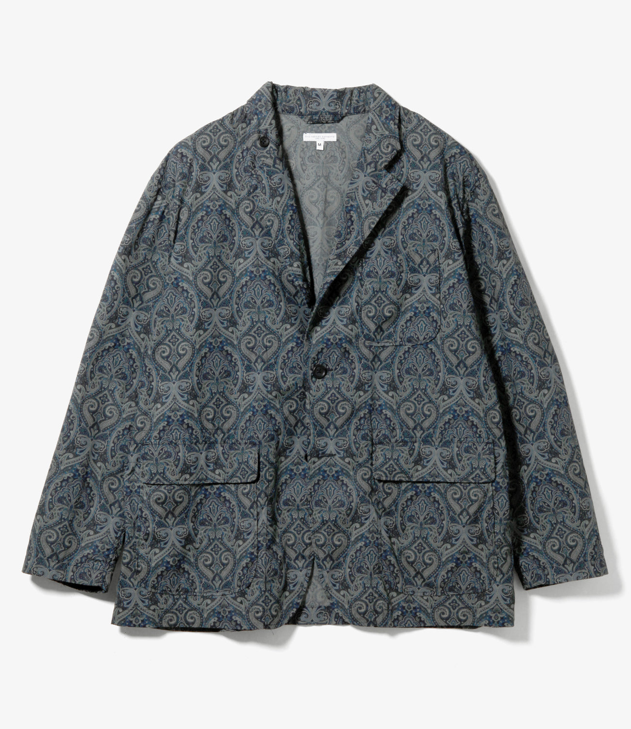 엔지니어드가먼츠 PAISLEY PRINT 페이즐리 프린트 로이터 자켓 네이비 - 메인 이미지