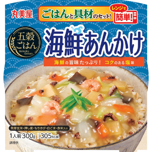 마루미야 전자렌지로 간단 즉석밥 컵밥 오목 해물 앙카케 - 상품 이미지