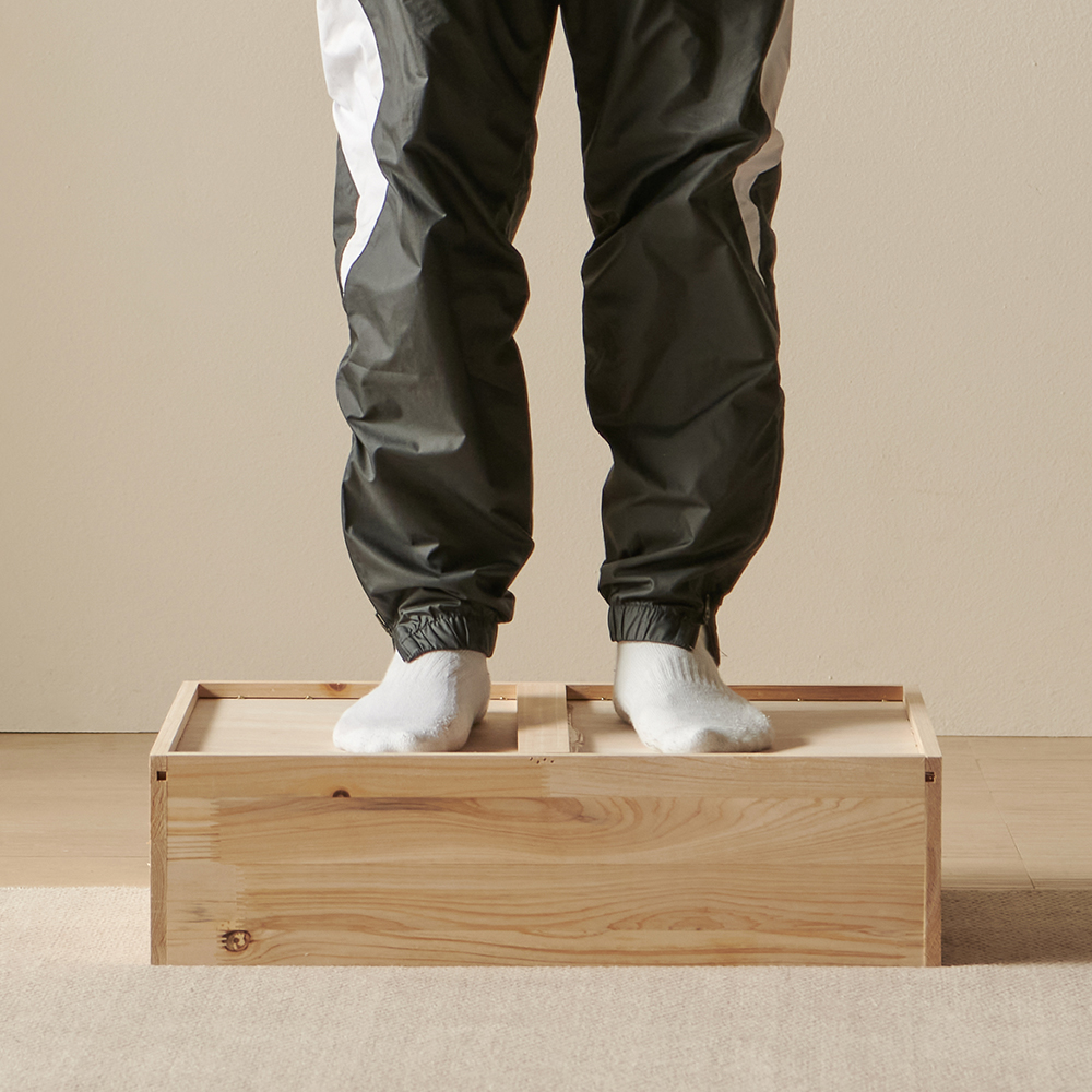 크로키 인테리어 광폭 드레스룸 와이드 원목 서랍장 1200x500x758mm, 3단, 그린 - 상세 이미지 4