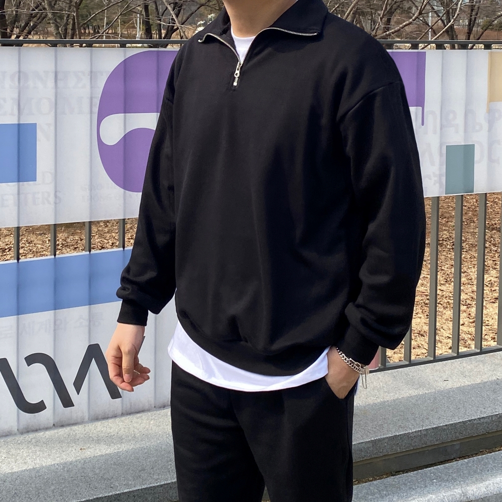 남자트레이닝셋업 스웻셋업 남자맨투맨세트 - 상세 이미지 4