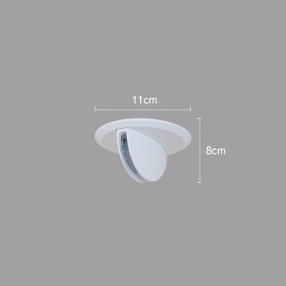 LED등 LED매입등 라이얼 8cm 프리즘 스포트 반매입 8W 직부 벽 조명 - 상세 이미지 5