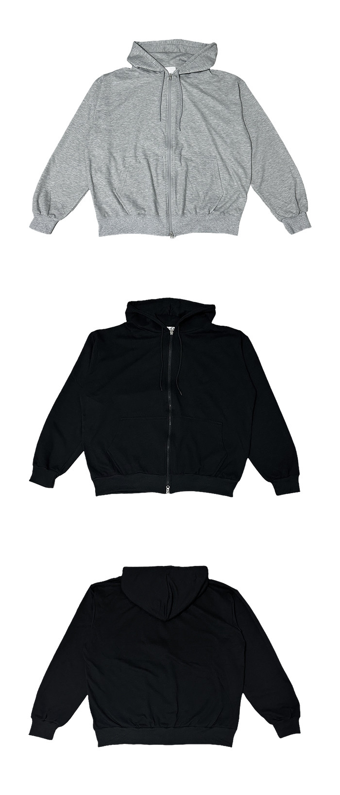 Basic SS hood zip-up (2C)