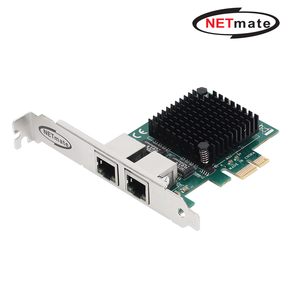 강원전자 넷메이트 PCI Express 듀얼 기가비트 랜카드(Intel)(슬림PC겸용) NM-SWC08