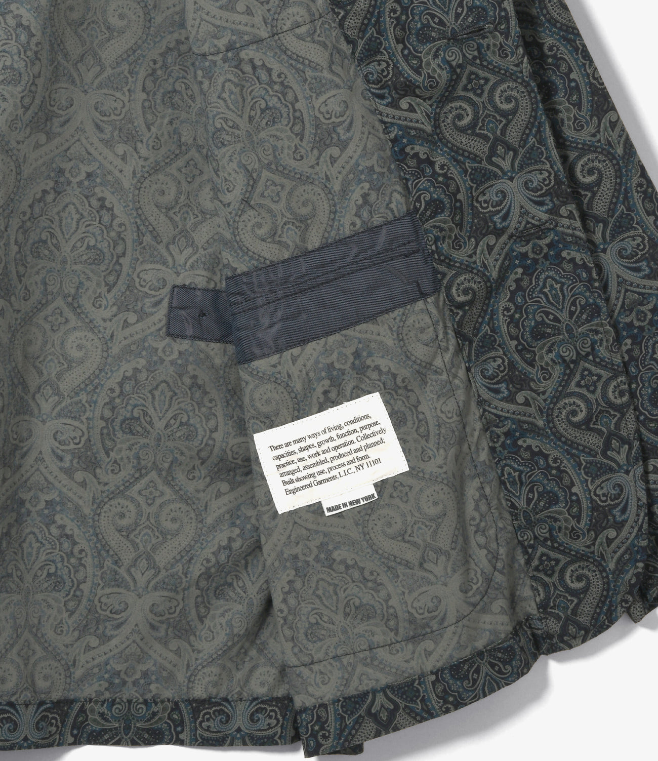 엔지니어드가먼츠 PAISLEY PRINT 페이즐리 프린트 로이터 자켓 네이비 - 상세 이미지 3
