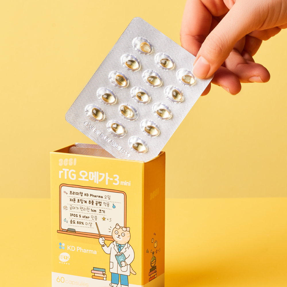 [유통기한 26.01.31] 3651 고양이 강아지 오메가3 영양제 순도 80% KD pharma 60캡슐, 3개 - 상세 이미지 4