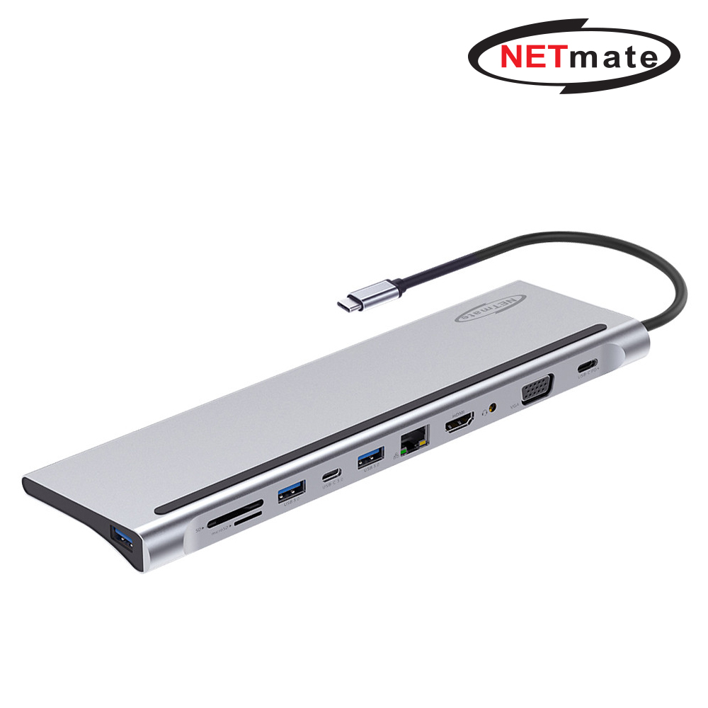 강원전자 넷메이트 USB Type C 올인원 도킹 스테이션 NM-TCD03